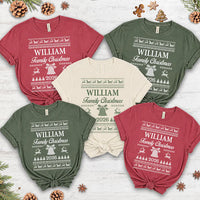 Personalized Family Christmas Sweatshirt, Custom Last Name Sweater Shirt, Matching Family Christmas 2026 Crew, Knit Holiday Gift Top
