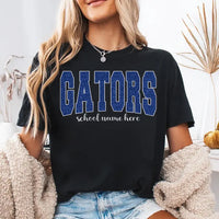 Custom Glitter Eagles Shirt, Personalized School Mascot Tee, Sparkly Teacher Spirit Top, Custom School Name Game Day Shirt, Glitter Gift