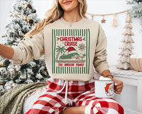 Personalized Christmas Cruise Shirt, Custom Family Name Holiday Tee, Santa Ship Graphic Shirt, Family Vacation Outfit, Cruise Trip Gift