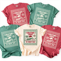 Personalized Christmas Cruise Shirt, Custom Family Name Holiday Tee, Santa Ship Graphic Shirt, Family Vacation Outfit, Cruise Trip Gift