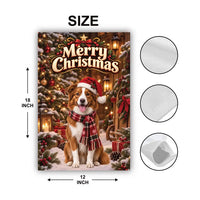 Personalized Pet Christmas Garden Flag, Custom Dog Photo 12x18 Yard Flag, Double Sided Holiday Porch Decor, Dog Mom Gift, Pet Lover Gift