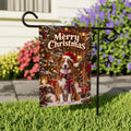 Personalized Pet Christmas Garden Flag, Custom Dog Photo 12x18 Yard Flag, Double Sided Holiday Porch Decor, Dog Mom Gift, Pet Lover Gift
