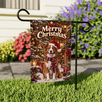 Personalized Pet Christmas Garden Flag, Custom Dog Photo 12x18 Yard Flag, Double Sided Holiday Porch Decor, Dog Mom Gift, Pet Lover Gift