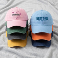 Personalized Custom Text Logo Embroidered Hat, Your Own Words or Business Logo, Low Profile Dad Hat, Employee Gift, Everyday Cap Gift