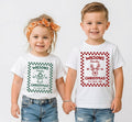 Personalized Christmas Family Shirt, Custom Checkered Holiday Tee, Last Name Xmas Crewneck Sweatshirt, Matching Holiday Gift for Family