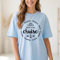 Personalized New Year Cruise 2027 Sweatshirt, Custom Family Name Anchor Tee, New Years Eve Sail, Matching Family Outfit, Vacation Trip Gift