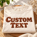 Custom Puff Print Sweatshirt, Personalized Name Bubble Letters, 3D Raised Puff Crewneck, Name Crewneck, Personalized Wear Birthday Gift