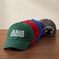 Personalized Jesus Embroidered Hat, Custom Faith Text Dad Cap, Reason for the Season Back, Adjustable Cotton Cap, Christian Gift for Her
