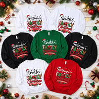 Personalized Family Christmas Shirt, Custom Name Holiday Tee, Santa Letter Sweatshirt, Matching Holiday Outfit, Christmas Gift for Her