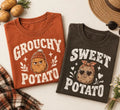 Personalized Sweet or Grouchy Potato Shirt, Custom Funny Potato Tee, Thanksgiving Sweatshirt, Friendsgiving Outfit, Funny Gift for Her