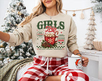 Christmas Girls Trip Sweatshirt, Custom Cocoa Mug Holiday Tee, Besties Winter Crewneck, Matching Group Trip Outfit, Gift for Friend