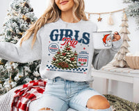 Christmas Girls Trip Sweatshirt, Custom Cocoa Mug Holiday Tee, Besties Winter Crewneck, Matching Group Trip Outfit, Gift for Friend