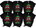 Personalized I'm the Elf Christmas Shirt, Custom Elf Option Matching Family Christmas Tee, Funny Santa Hat Crewneck, Holiday Party Gift