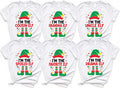 Personalized I'm the Elf Christmas Shirt, Custom Elf Option Matching Family Christmas Tee, Funny Santa Hat Crewneck, Holiday Party Gift