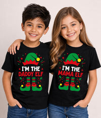 Personalized I'm the Elf Christmas Shirt, Custom Elf Option Matching Family Christmas Tee, Funny Santa Hat Crewneck, Holiday Party Gift