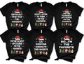 Personalized I'm the Favorite Christmas Shirt, Custom Quote Matching Family Christmas Tee, Funny Santa Hat Crewneck, Gift for Sister