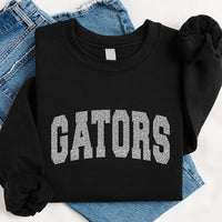 Personalized Glitter Mascot Team Sweatshirt, Custom Sparkly Varsity Name Tee, School Spirit Shirt, Game Day Outfit, Gift for Sports Fan