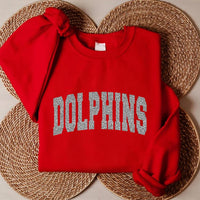 Personalized Glitter Mascot Team Sweatshirt, Custom Sparkly Varsity Name Tee, School Spirit Shirt, Game Day Outfit, Gift for Sports Fan