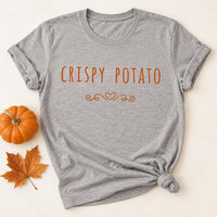 Personalized Potato Thanksgiving Day Shirt, Custom Sweet Crispy Potato Tee, Matching Friendsgiving Shirt, Fall Dinner Tee, Fall Gift