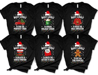 Personalized Most Likely To Family Christmas Shirt, Custom Quote Matching Family Holiday Tee, Retro Santa Hat Crewneck, Gift for Friends