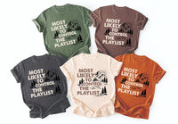 Personalized Most Likely To Road Trip Shirt, Custom Phrase Family Vacation Road Trip Tee, Funny Mountain Crewneck, Gift for Family