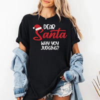 Personalized Funny Dear Santa Shirt, Custom Christmas Quote Tee, Sarcastic Holiday Crewneck, Matching Couple Outfit, Christmas Gift