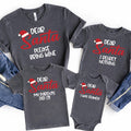 Personalized Funny Dear Santa Shirt, Custom Christmas Quote Tee, Sarcastic Holiday Crewneck, Matching Couple Outfit, Christmas Gift