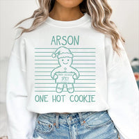 Personalized Funny Gingerbread Mugshot Shirt, Custom Christmas Inmate Tee, Holiday Party Crewneck, Matching Family Outfit, Christmas Gift