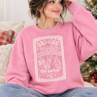 Personalized Family Christmas Shirt, Custom Name Holiday Tee, Matching Holiday Crewneck Sweatshirt, Family Matching Outfit, Christmas Gift