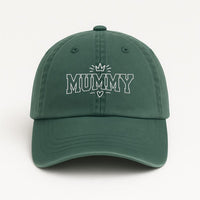 Custom Mummy Embroidered Hat, Personalized Mom Baseball Cap, Chain Stitch Outline Dad Hat, Mama Gift for Mothers Day, New Mom Gift