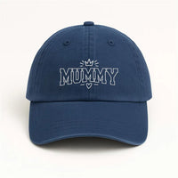 Custom Mummy Embroidered Hat, Personalized Mom Baseball Cap, Chain Stitch Outline Dad Hat, Mama Gift for Mothers Day, New Mom Gift