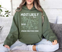 Personalized Most Likely To 2026 Shirt, Custom Christmas Family Tee, Doodle Holiday Sweatshirt, Matching Family Outfit, Funny Gift Idea