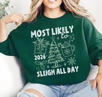 Personalized Most Likely To 2026 Shirt, Custom Christmas Family Tee, Doodle Holiday Sweatshirt, Matching Family Outfit, Funny Gift Idea