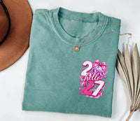 Personalized Hello 2027 Sweatshirt, Custom Disco Ball Party Shirt, Pink Bow New Year Tee, NYE Celebration Crewneck, Holiday Gift for Her