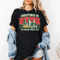 Personalized Christmas New York Shirt, Custom Family Vacation Tee, NYC Christmas Skyline, Matching Family Trip Shirt, Holiday Gift for Her