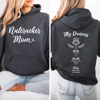 Personalized Nutcracker Mom Sweatshirt, Custom Dancer Names Hoodie, Ballet Mom Crewneck Gift, Recital Team Sweatshirt, Christmas Gift