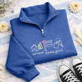 Personalized Real Estate Embroidered Quarter Zip Sweatshirt, Custom Realtor Home Girl Pullover, Cozy Work Layer, Realtor Thank You Gift