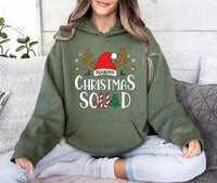 Personalized Christmas Squad Shirt, Custom Name Plate Xmas Tee, Matching Family Sweatshirt, Family Christmas Party Gift, Holiday Gift