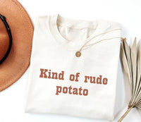 Personalized Potato Pun Shirt, Custom Western Thanksgiving Tee, Funny Matching Couple Top, Friendsgiving Group Outfit, Potato Lover Gift