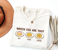 Personalized Which Egg Are You Shirt, Custom Deviled Egg Thanksgiving Tee, Funny Food Group Top, Friendsgiving Matching Outfit, Funny Gift