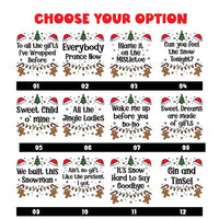 Personalized Christmas Song Pun Sweatshirt Custom Funny Holiday Tee, Design Choice Shirt, Funny Christmas Gift, Holiday Season Gift
