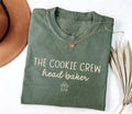 Personalized Cookie Crew Christmas Tee, Custom Baking Role Holiday Shirt, Gingerbread Crew Matching Tee, Xmas Gift for Home Bakers