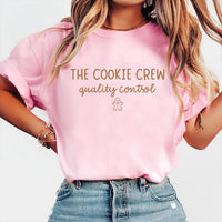 Personalized Cookie Crew Christmas Tee, Custom Baking Role Holiday Shirt, Gingerbread Crew Matching Tee, Xmas Gift for Home Bakers