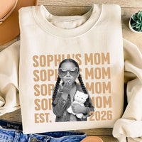 Personalized Custom Photo Mom Sweatshirt, Custom Child Name Est 2026 Shirt, Photo Mama Hoodie, Mother's Day Gift, Gift for New Mom