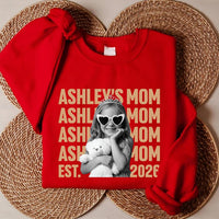 Personalized Custom Photo Mom Sweatshirt, Custom Child Name Est 2026 Shirt, Photo Mama Hoodie, Mother's Day Gift, Gift for New Mom