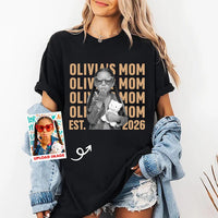 Personalized Custom Photo Mom Sweatshirt, Custom Child Name Est 2026 Shirt, Photo Mama Hoodie, Mother's Day Gift, Gift for New Mom