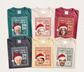 Custom Photo Christmas Crew Shirt, Personalized Face Family Matching Tee 2026, Funny Santa Hat Picture Xmas Top, Holiday Group Gift