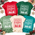 Personalized Family Christmas Shirt, Custom Family Name Christmas Tee 2026, Matching Holiday Stamp Shirt, Vintage Pine Tree Crew Gift