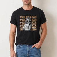 Personalized Custom Photo Dad Shirt, Custom Name Est 2026 Photo Tee, Retro Daddy Picture Shirt, Father's Day Outfit, Gift for New Dad