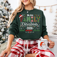 2026 We Are Family Christmas Sweatshirt, Making Memories Crewneck, Pattern Letter Holiday Shirt, Festive Matching Outfit, Family Gift